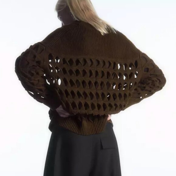 COS Open Knit Wool Sweater - Picture 8 of 11